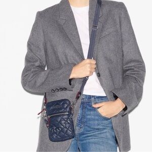 MZ Wallace Navy Crossbody Bag